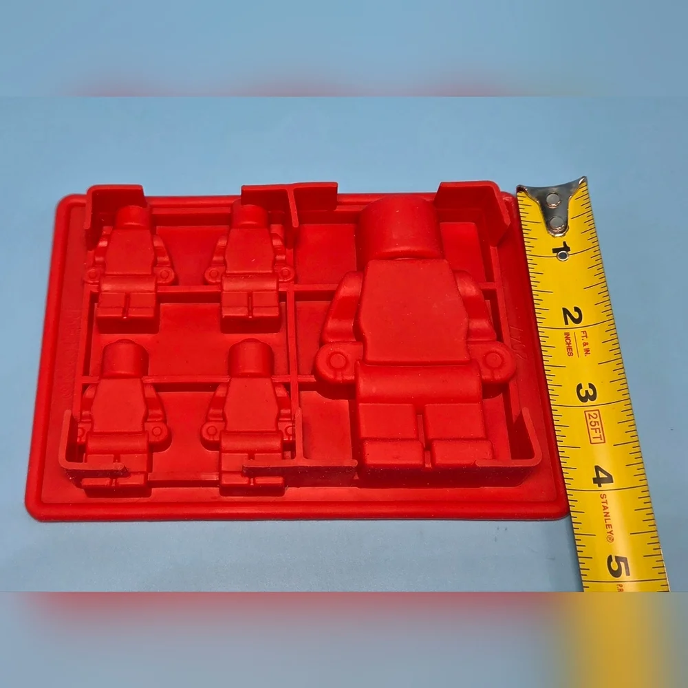 Vibrant Silicone Building Block Cake Toppers